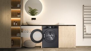 Hisense WD3S9043BB3 Was-droogcombinatie Zwart