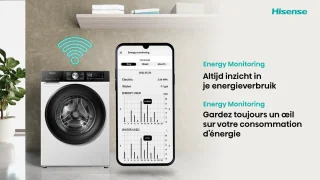 Hisense WD3S9043BW3 Was-droogcombinatie Wit