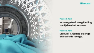 Hisense WD3S9043BW3 Was-droogcombinatie Wit