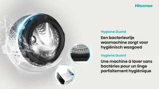 Hisense WD3S9043BW3 Was-droogcombinatie Wit