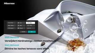 Hisense WD5I8043BWF Was-droogcombinatie 8/5 kg 1400 tpm Slimline