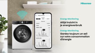 Hisense WD5I8043BWF Was-droogcombinatie 8/5 kg 1400 tpm Slimline