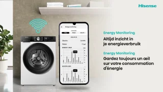 Hisense WD5I8043BWF Was-droogcombinatie 8/5 kg 1400 tpm Slimline