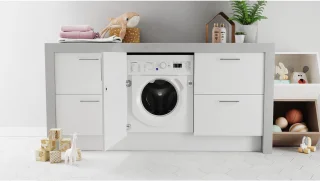 INDESIT BIWDIL861485EU geïntegreerde was-droogcombinatie
