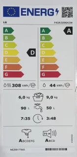 LG Wasdroogcombinatie 9/6kg 1400tpm Turbowash