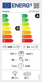 Wat vinden we goed aan de Samsung WD10HG6U34BE Was-droogcombinatie