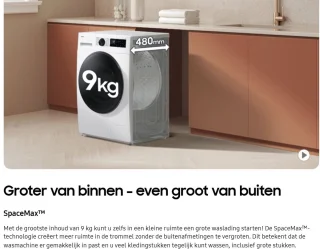 Samsung WD90DG5G34BELE Was-droogcombinatie