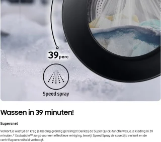 Samsung WD90DG5G34BELE Was-droogcombinatie