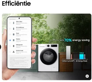 Samsung WD90DG5G34BELE Was-droogcombinatie