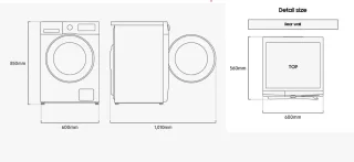 Samsung WD90DG5G34BELE Was-droogcombinatie