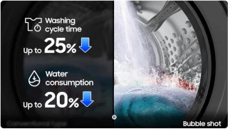 Samsung WD90DG5G34BELE Was-droogcombinatie