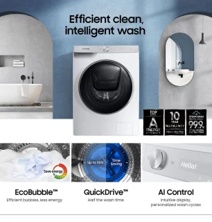 Samsung WD90T754ABT Was-droogcombinatie Serie 7000