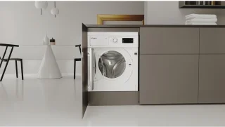 Whirlpool BI WDWG 861485 EU Was-droogcombinatie Inbouw Wit Links