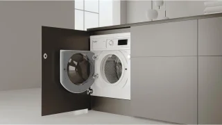 Whirlpool BI WDWG 861485 EU Was-droogcombinatie Inbouw Wit Links