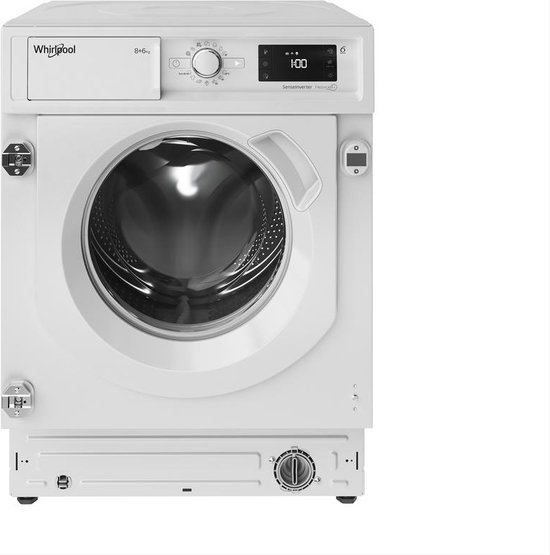 Whirlpool BI WDWG 861485 EU Was-droogcombinatie Inbouw Wit Links review