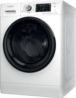 Whirlpool FFWDD1076258B Was-droogcombinatie Vrijstaand Wit Zwart