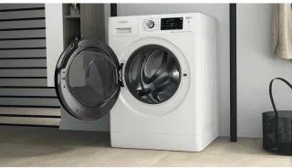 Whirlpool FFWDD1076258B Was-droogcombinatie Vrijstaand Wit Zwart