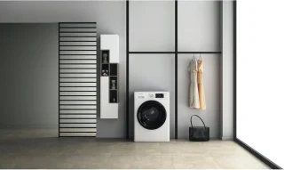 Whirlpool FFWDD1076258B Was-droogcombinatie Vrijstaand Wit Zwart