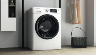 Whirlpool FFWDD1076258B Was-droogcombinatie Vrijstaand Wit Zwart