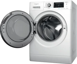 Whirlpool FFWDD1076258B Was-droogcombinatie Vrijstaand Wit Zwart