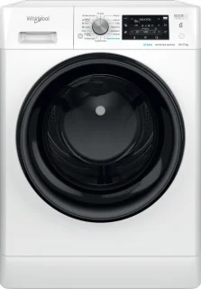 Whirlpool FFWDD1076258B Was-droogcombinatie Vrijstaand Wit Zwart