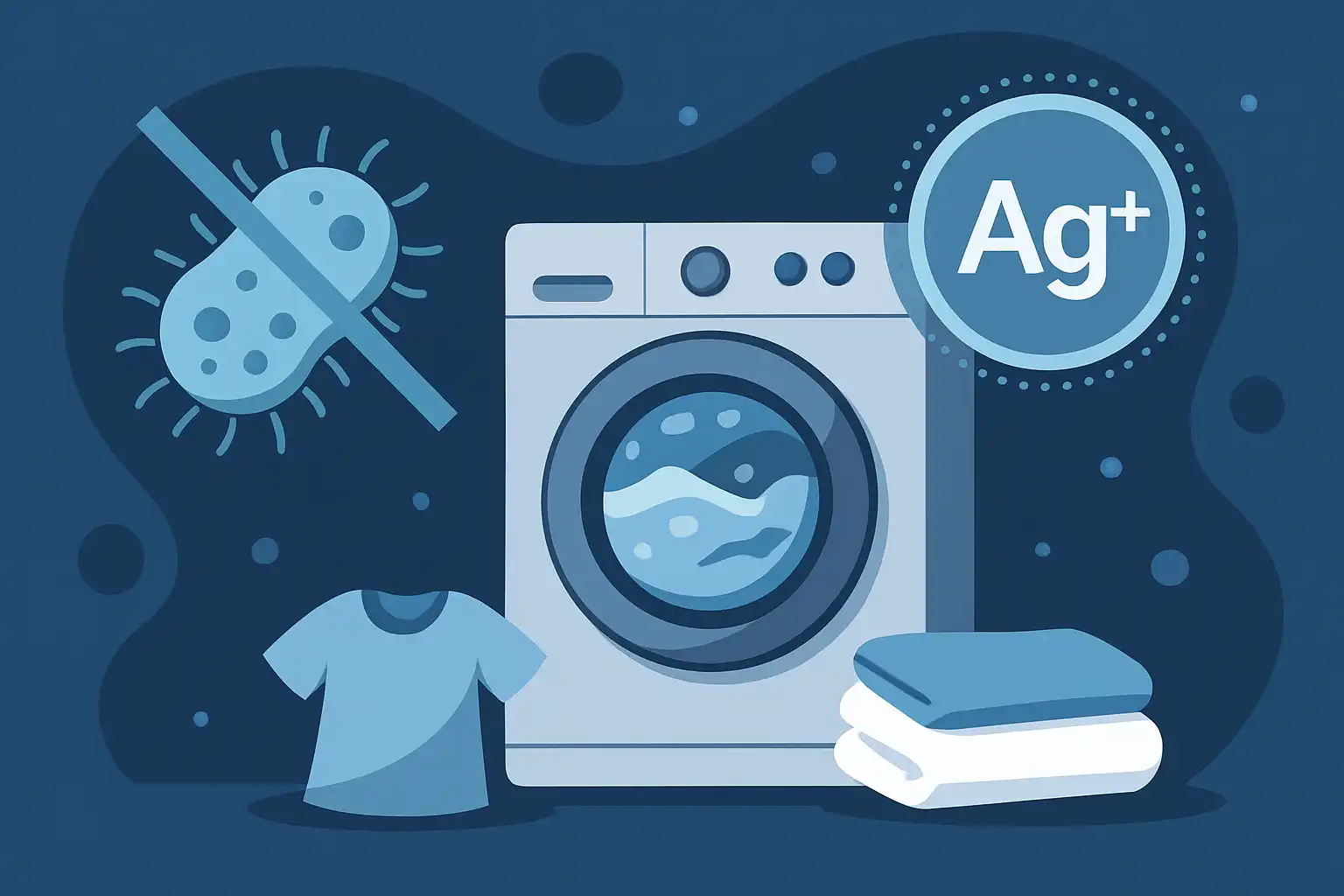 Antibacterieel wassen zonder chemicaliën: zo werkt zilverion-technologie in moderne wasmachines