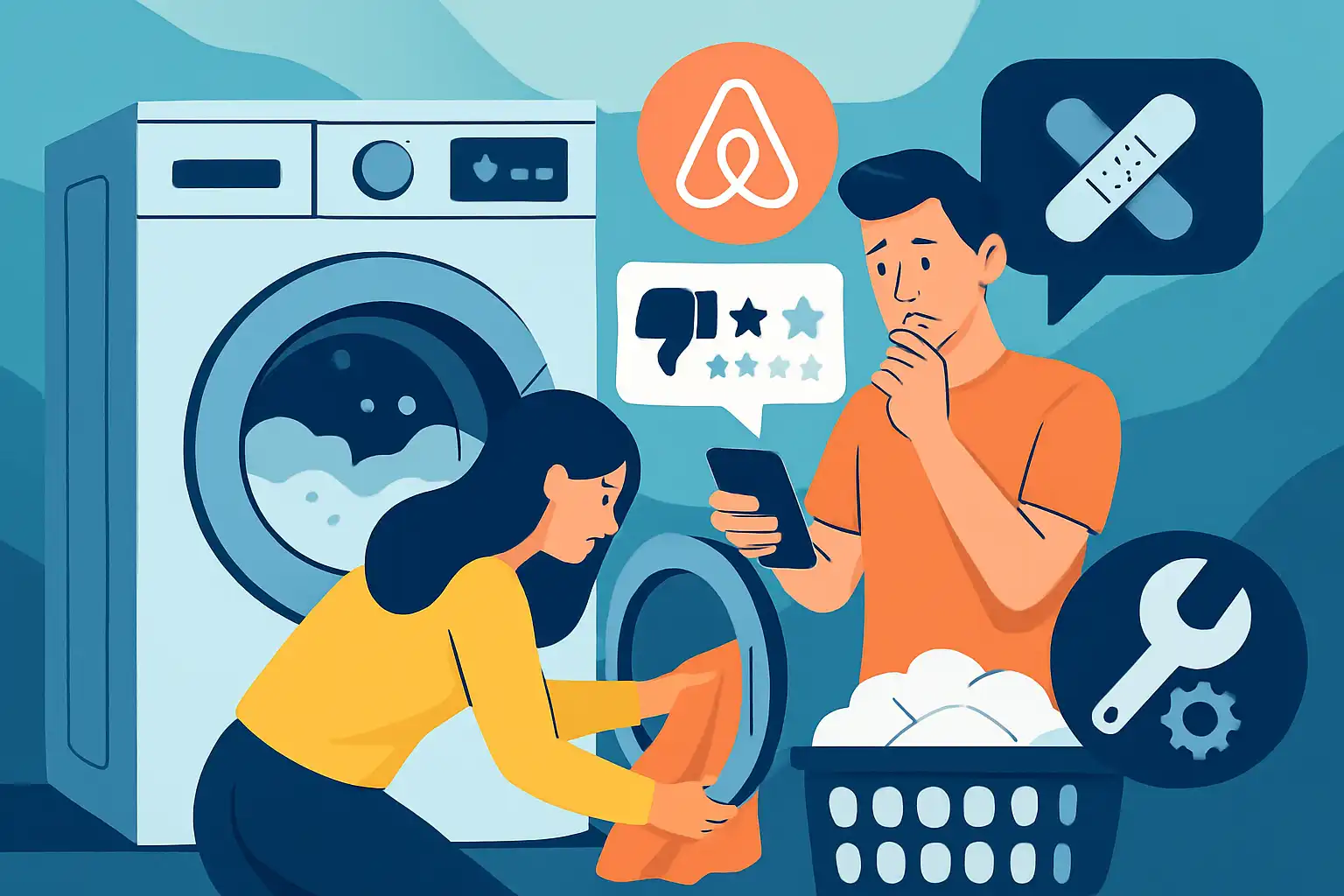 De ultieme wasmachinegids voor Airbnb-hosts: voorkom schade, slechte reviews en dure reparaties
