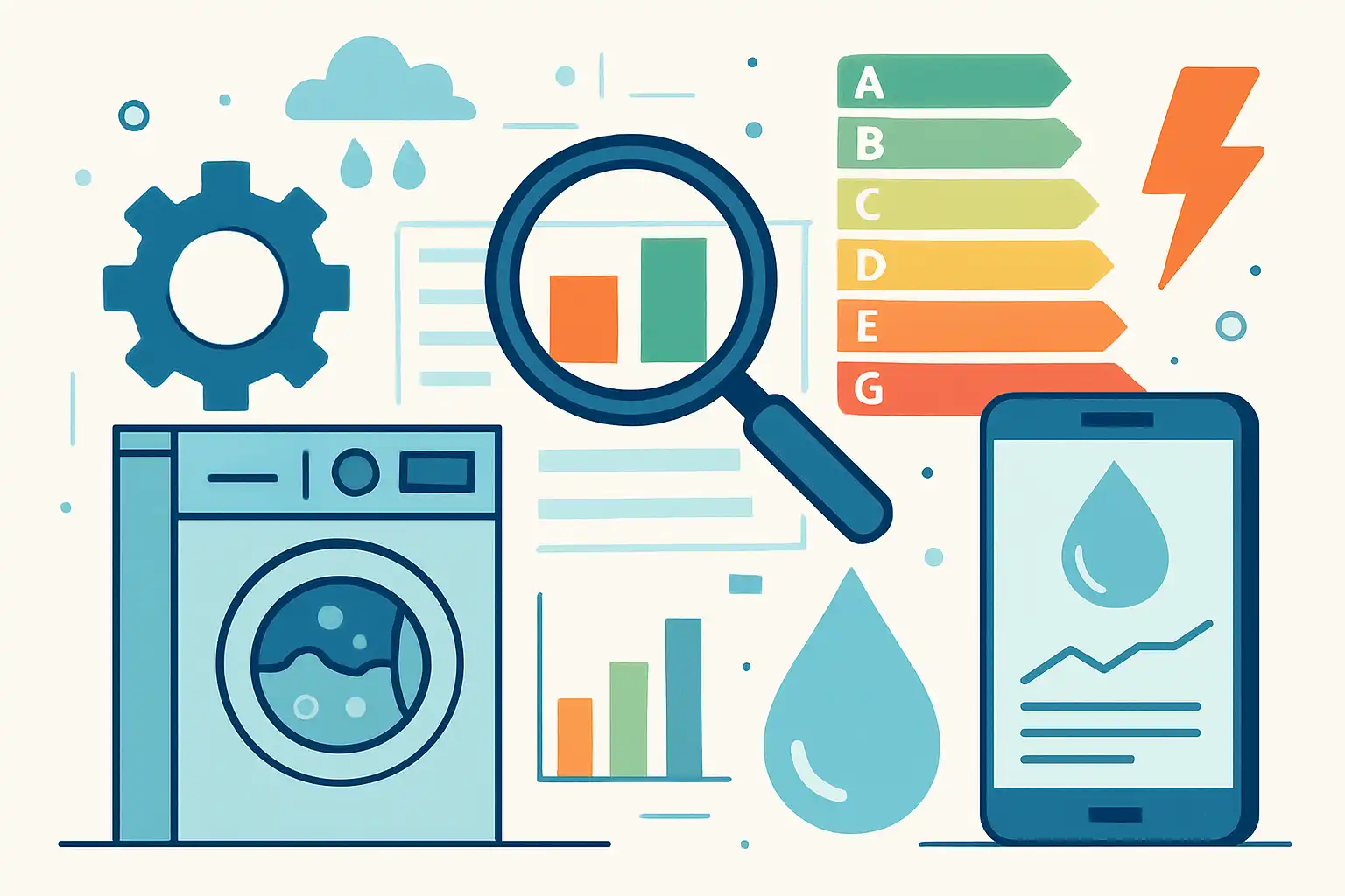 Hoe wasmachinefabrikanten energie- en waterverbruik meten (en hoe jij het thuis controleert)