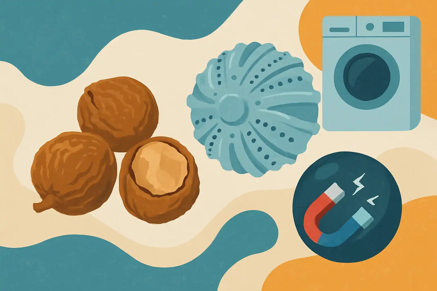Wasnoten, wasballen en magnetische waskogels: wat werkt écht voor een schone was?