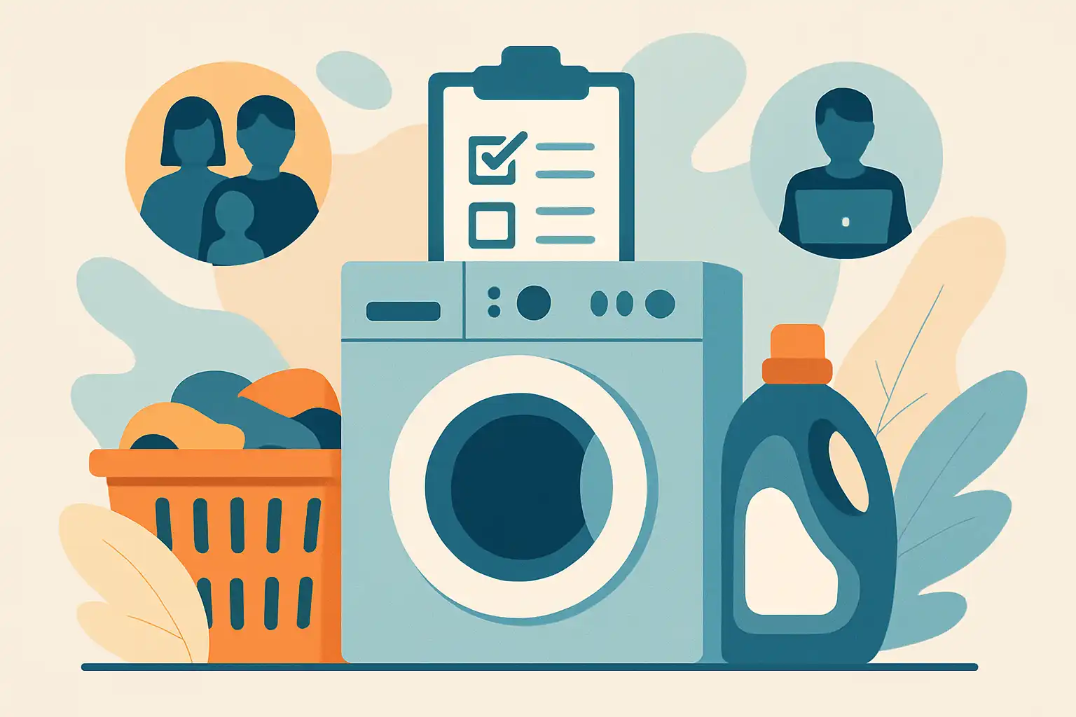 Welke wasmachine past bij jouw levensstijl: checklist voor drukke gezinnen, singles en thuiswerkers