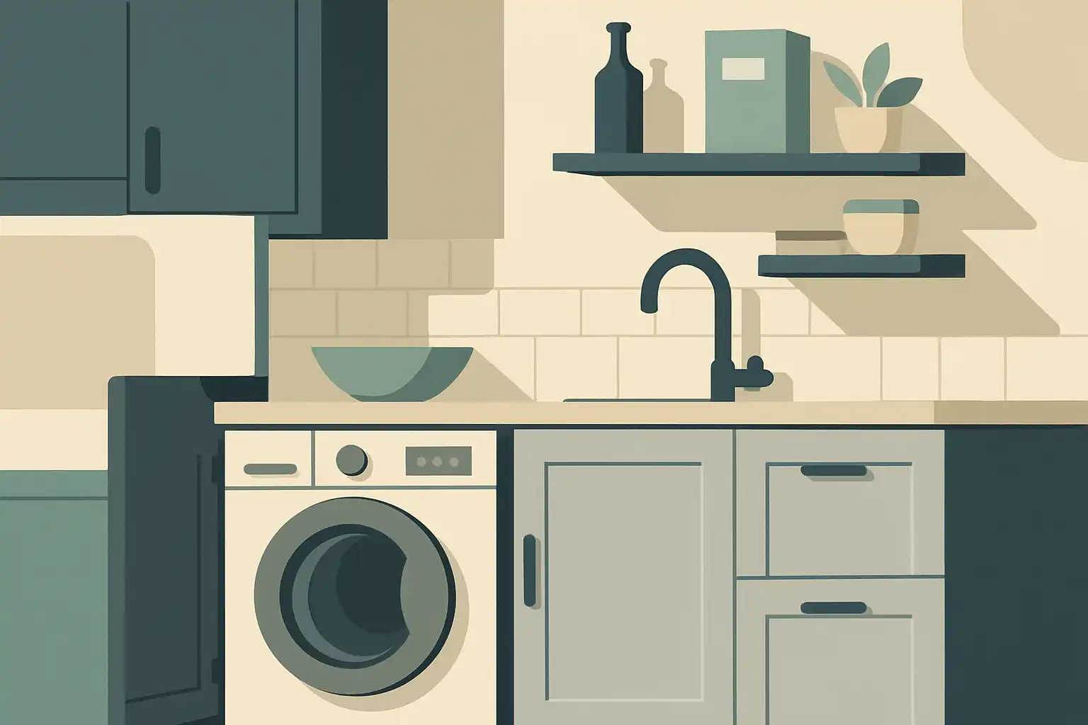 Zo verberg je je wasmachine in de keuken: 7 slimme oplossingen voor een strak interieur