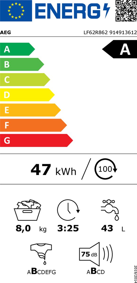 Wat vinden we goed aan de AEG LF62R862 Wasmachine 8 kg 1600 rpm