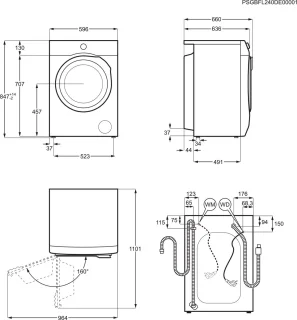 AEG LR75Q944 Wasmachine 9 kg Energielabel A