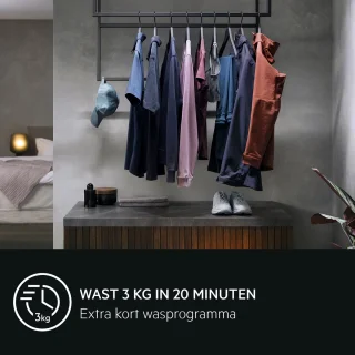 AEG LR7696UD4 7000 Serie ProSteam Wasmachine 9 kg 1600 tpm