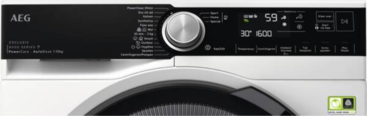 Wat vinden we goed aan de AEG LR8KOBLENZ 8000 Wasmachine 10 kg 1600 rpm