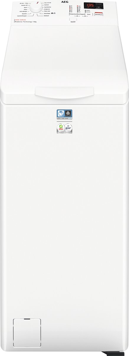 De AEG LTR6162K Wasmachine 6 kg 1200 toeren Wit in één oogopslag