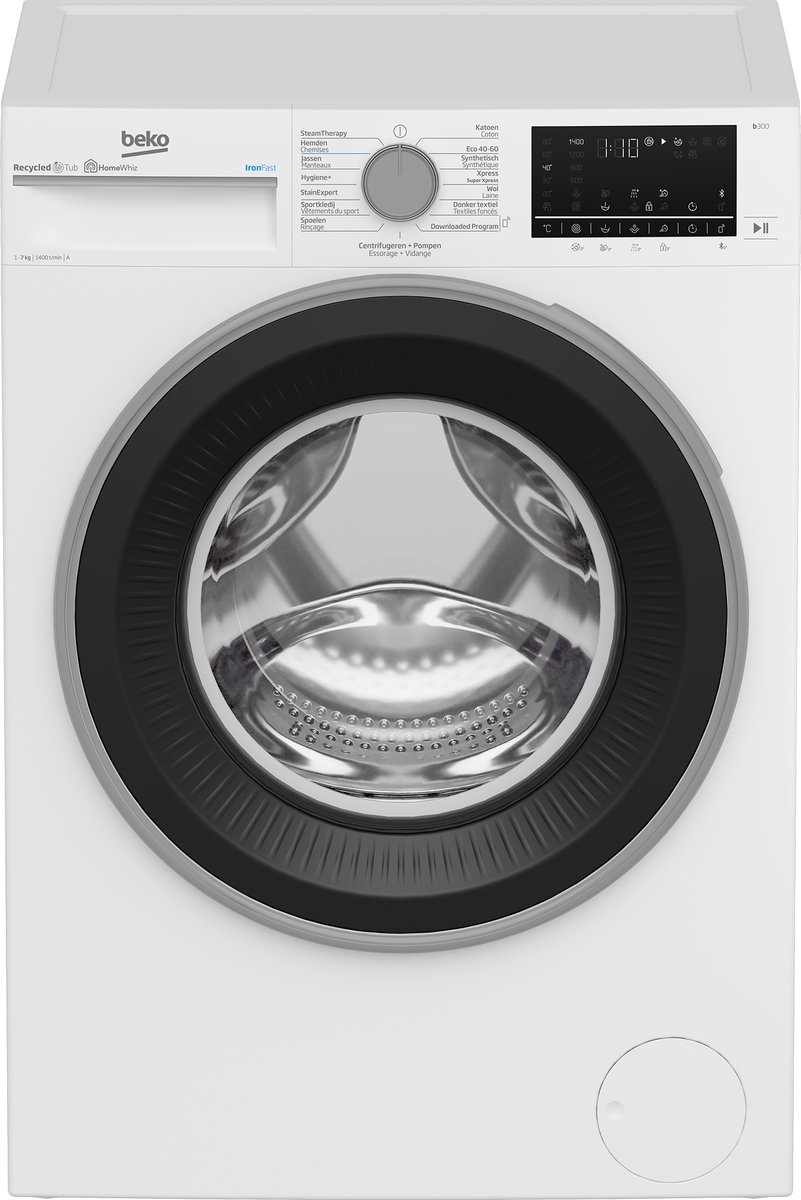 De Beko B3WFU57410W Wasmachine in één oogopslag