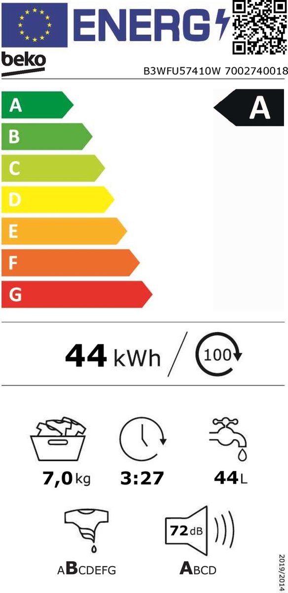 Wat vinden we goed aan de Beko B3WFU57410W Wasmachine