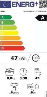 Wat vinden we goed aan de Beko B3WM4841W2 Selective Line wasmachine