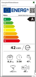 Wat vinden we goed aan de Beko BM3WFOE841PSA wasmachine