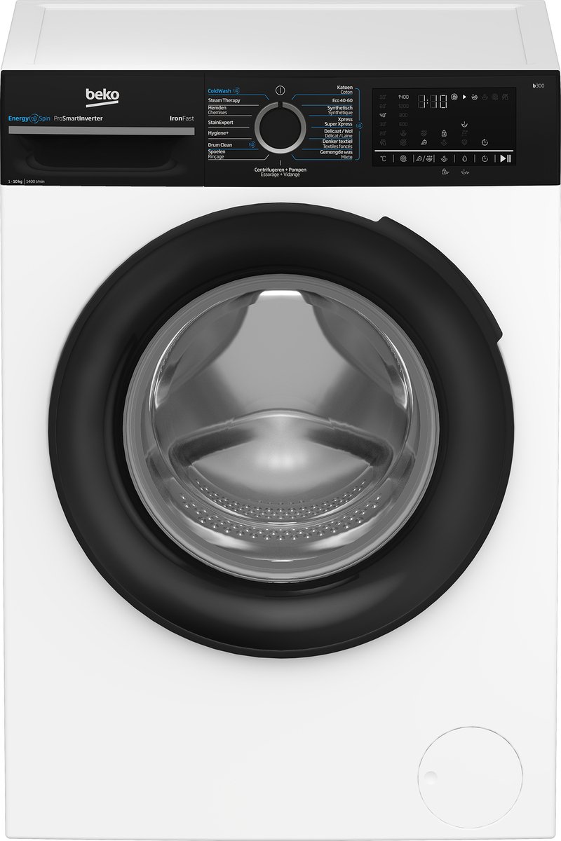 De Beko BM3WFU41041B Wasmachine 10kg in één oogopslag
