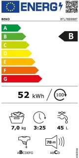 Wat vinden we goed aan de Beko BTL7BE8BBT Bovenlader wasmachine