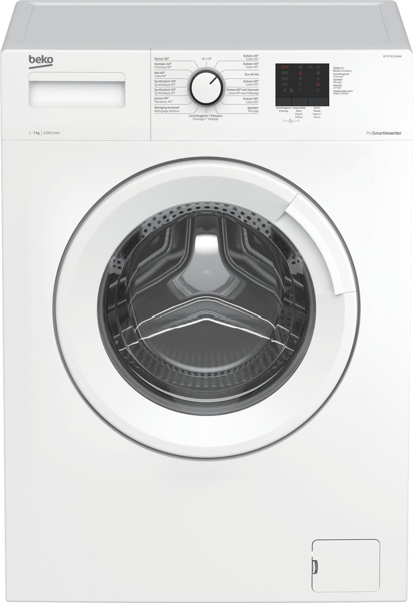 De Beko WTV7611BWW wasmachine in één oogopslag