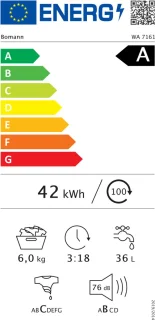 Wat vinden we goed aan de Bomann WA 7161 W Wasmachine
