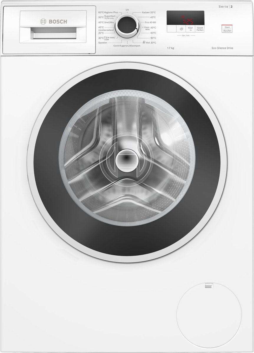 De Bosch Serie 2 WGE02404NL Wasmachine 7 kg 1400 rpm in één oogopslag