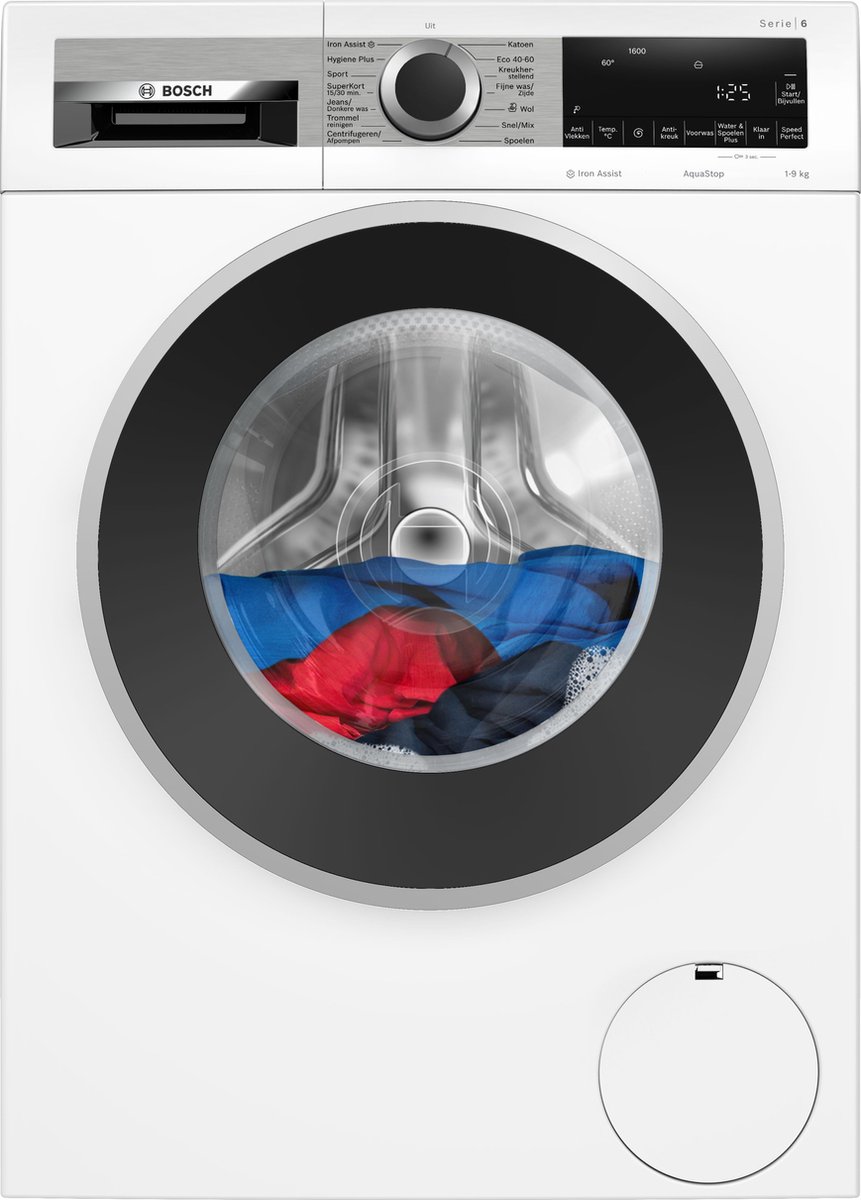 De Bosch Serie 6 WGG246Z8NL Wasmachine 9 kg 1600 rpm in één oogopslag