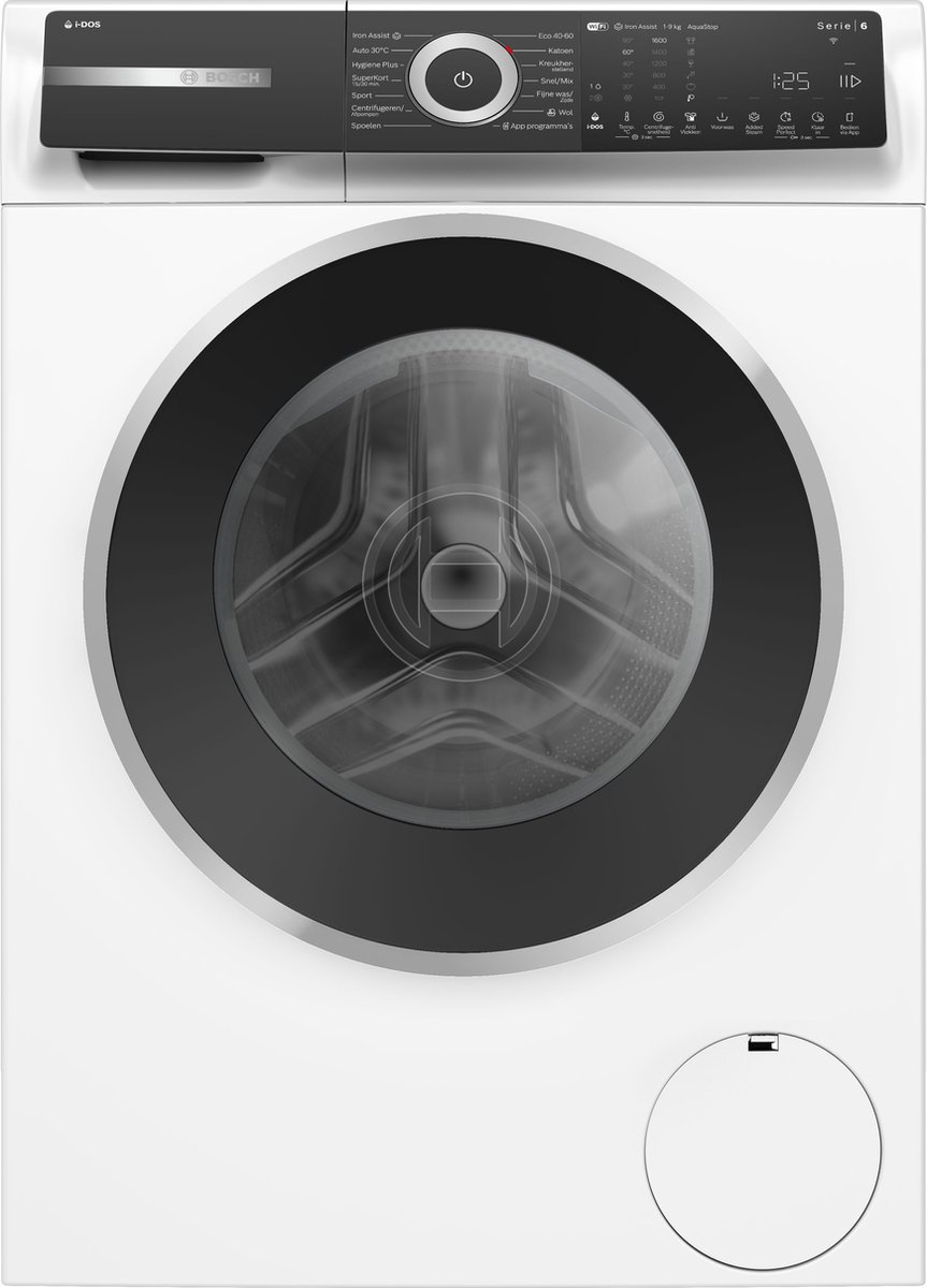 De Bosch Serie 6 WGH246A7NL Wasmachine 9 kg 1600 rpm in één oogopslag