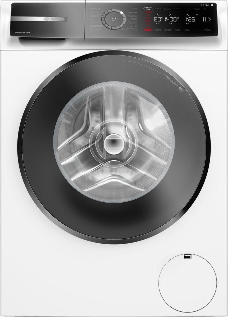 De Bosch WGB2440AFG Serie 8 Wasmachine 9 kg 1400 rpm in één oogopslag