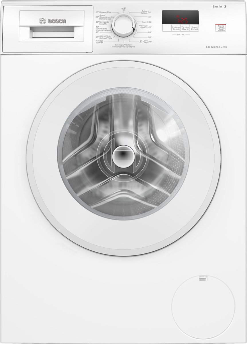 De Bosch WGE02402FG Serie 2 Wasmachine 7 kg 1400 rpm in één oogopslag