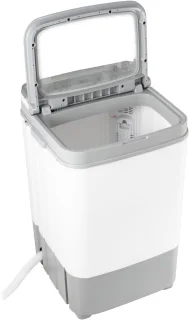 De Draagbare wasmachine met centrifugefunctie 6 kg wit in één oogopslag